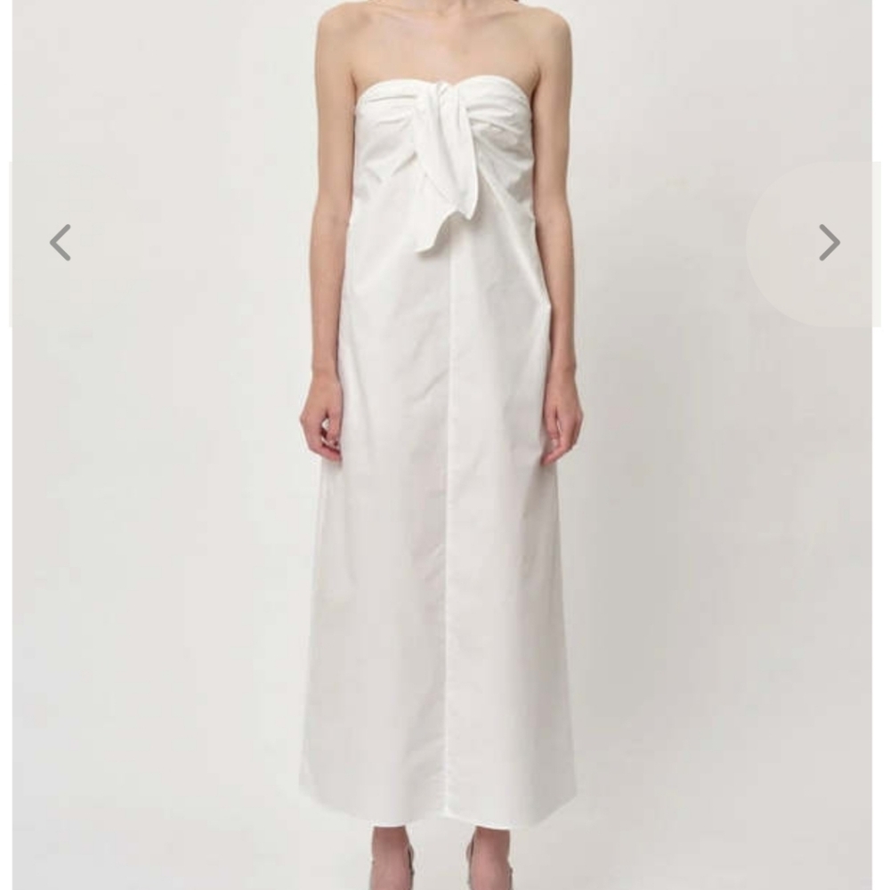 Herskind "Chantelle" Dress In White Poplin.  Women's Eu 34 / US 4